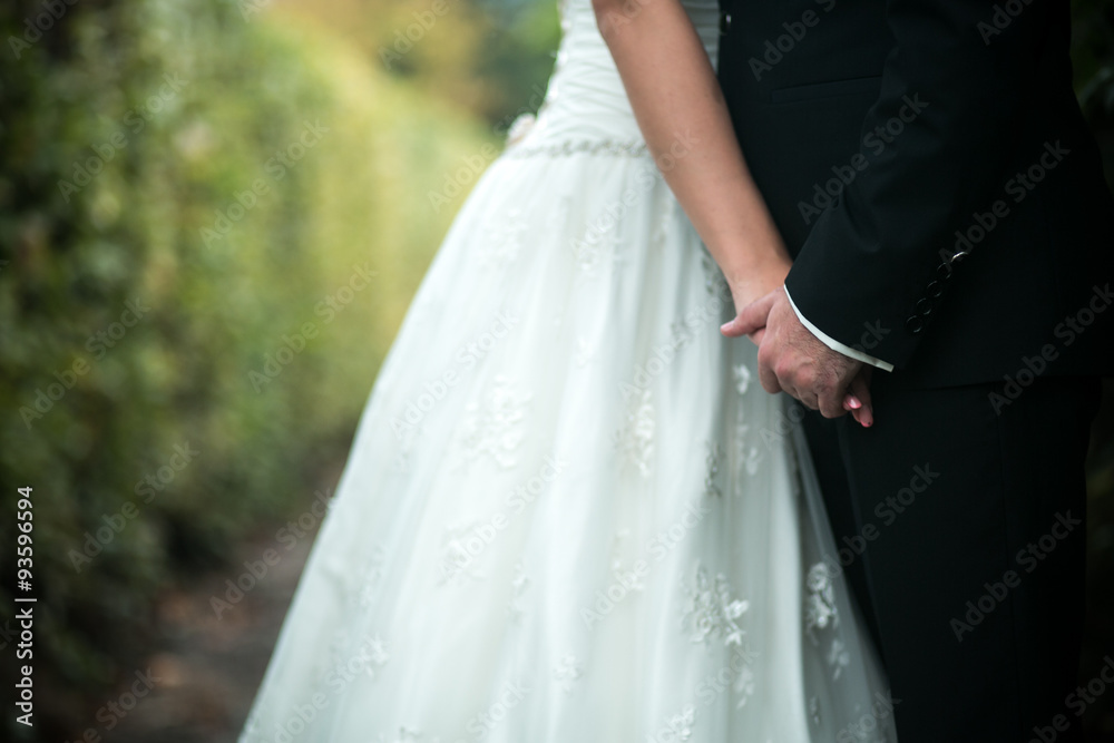 Beautiful wedding couple posing Beautiful wedding couple posing