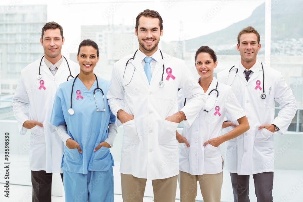 Composite image of pink breast cancer awareness ribbon Composite image of pink breast cancer awareness ribbon