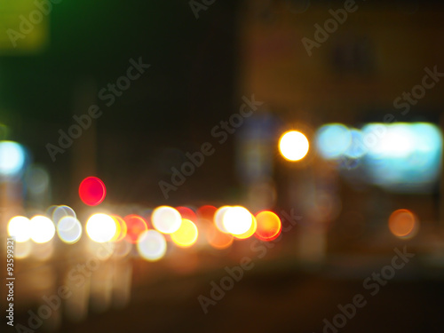 Abstract image of a night city scene © romensky