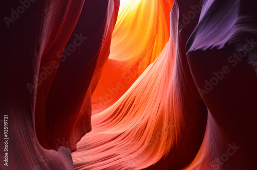 Leinwand Poster Antelope Canyon, Arizona, Utah, Vereinigte Staaten von Amerika
