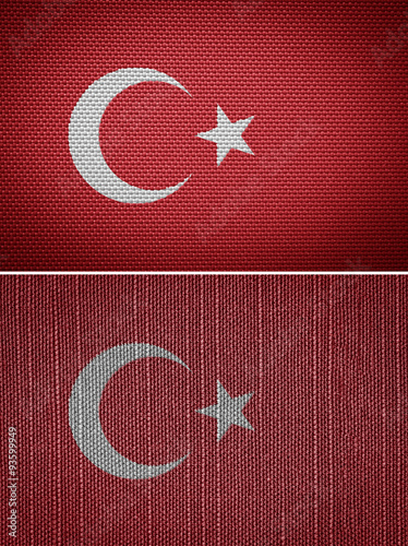 textile flag of Turkey #93599949