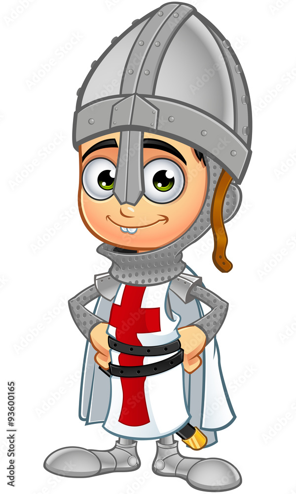 Fototapeta premium St. George Boy Knight Character