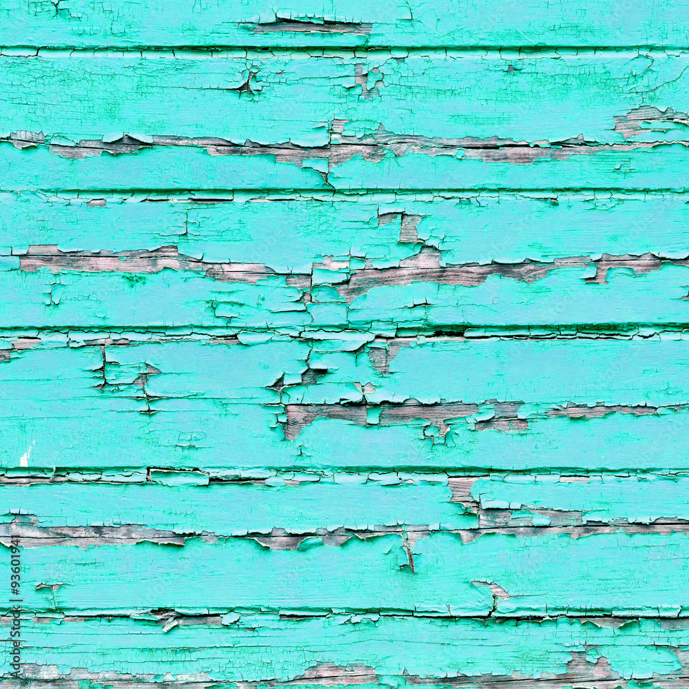 Fototapeta premium The old blue wood texture with natural patterns