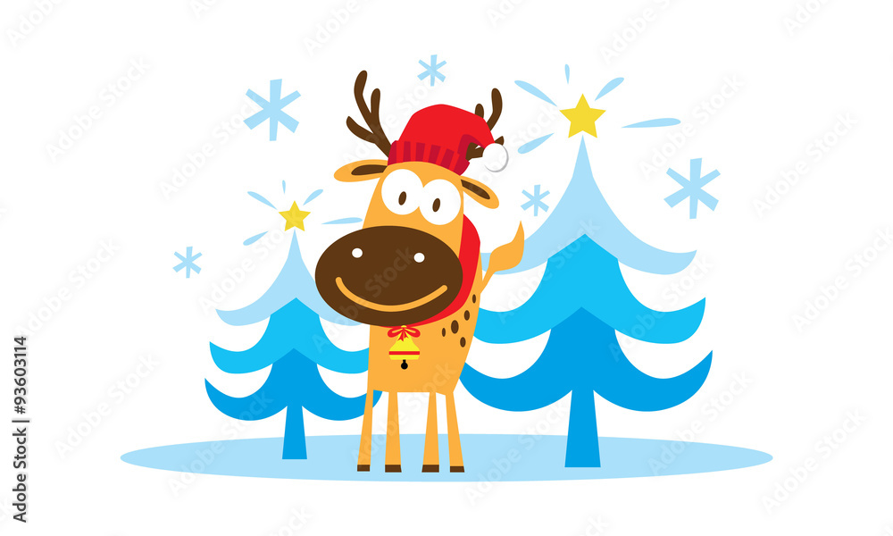 Fototapeta premium deer and tree