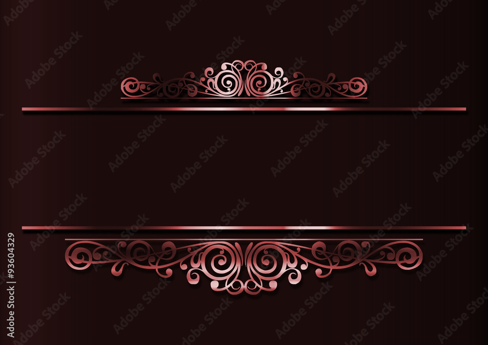 red metal decoration
