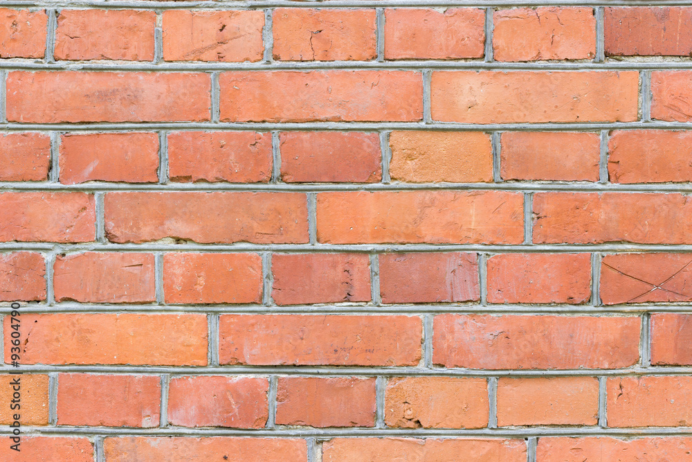 Obraz premium Background of red brick wall pattern texture.