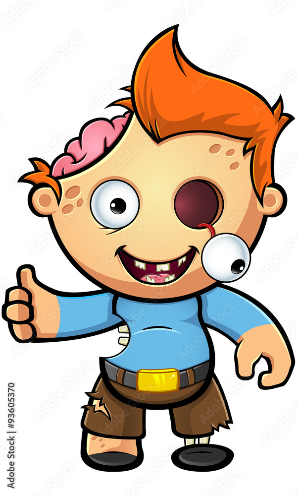 Obraz premium Zombie Boy Character