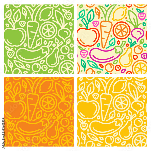 Vector seamless patterns
