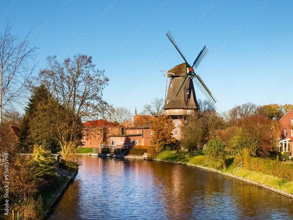 Hinte, traditional Dutch Windmill
