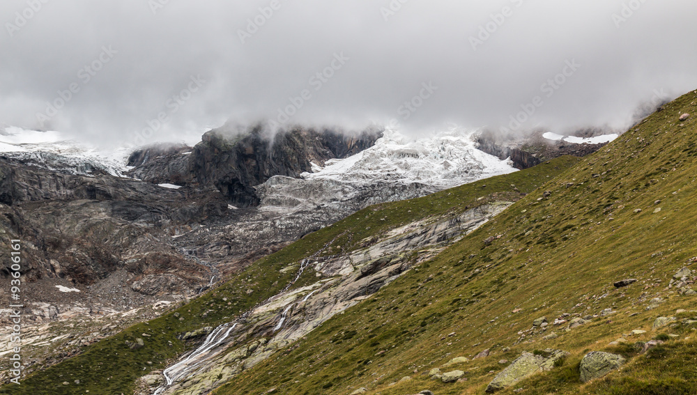 The retreat of Alpine glaciers