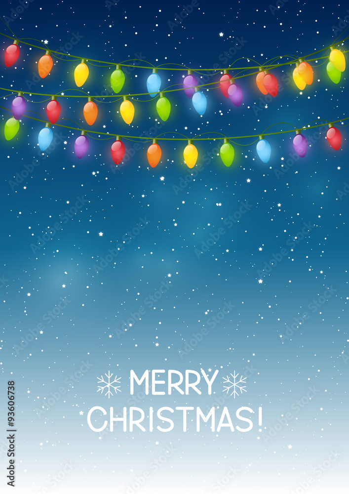 Christmas background with light bulbs Christmas background with light bulbs