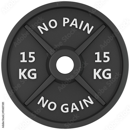 Weights isolated on white background.