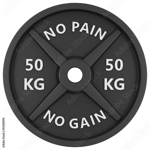 Weights isolated on white background.