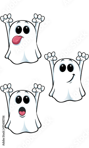 Cartoon Ghost Character - Set 1
