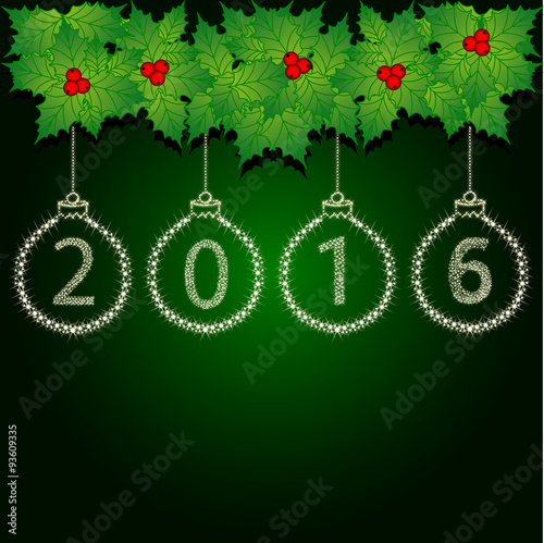 Greeting cards Vector illustration the idea for the Christmas banner. Christmas wreath