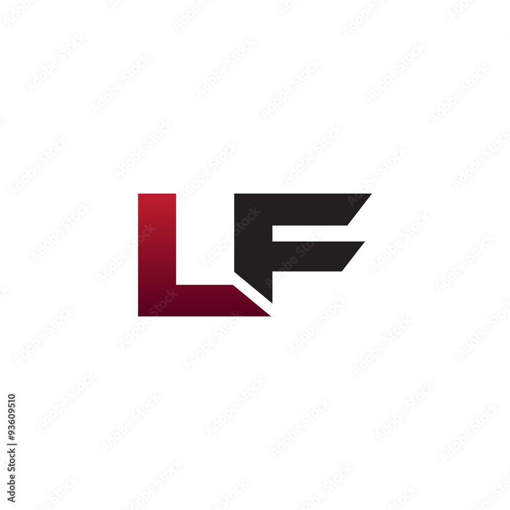Modern Initial Logo LF Modern Initial Logo LF