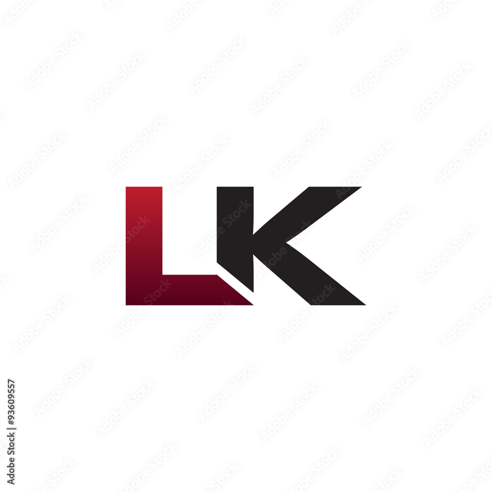 Modern Initial Logo LK Modern Initial Logo LK