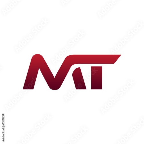 Modern Initial Logo MT photo