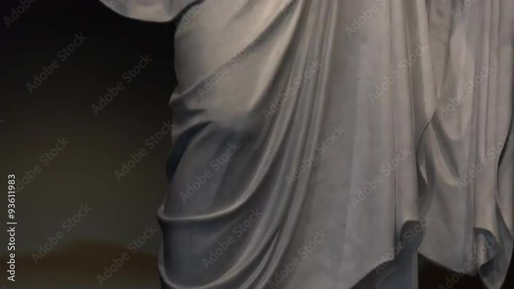 Jesus Christ Christus statue Mormon LDS Temple 4K 005 Stock Video