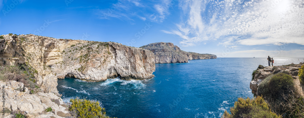 The Dingli Cliffs in Malta - obrazy, fototapety, plakaty 