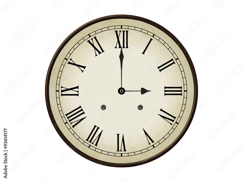 Horloge ancienne Stock Vector | Adobe Stock