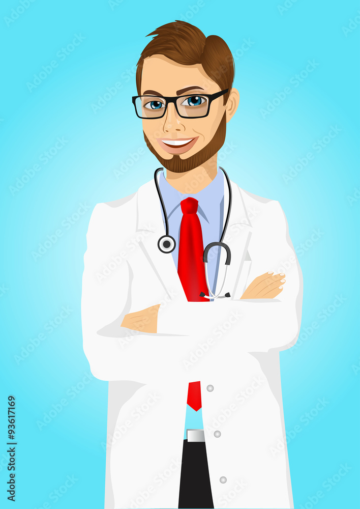 experienced male doctor posing experienced male doctor posing