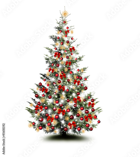 Bunt geschmückter Weihnachtsbaum