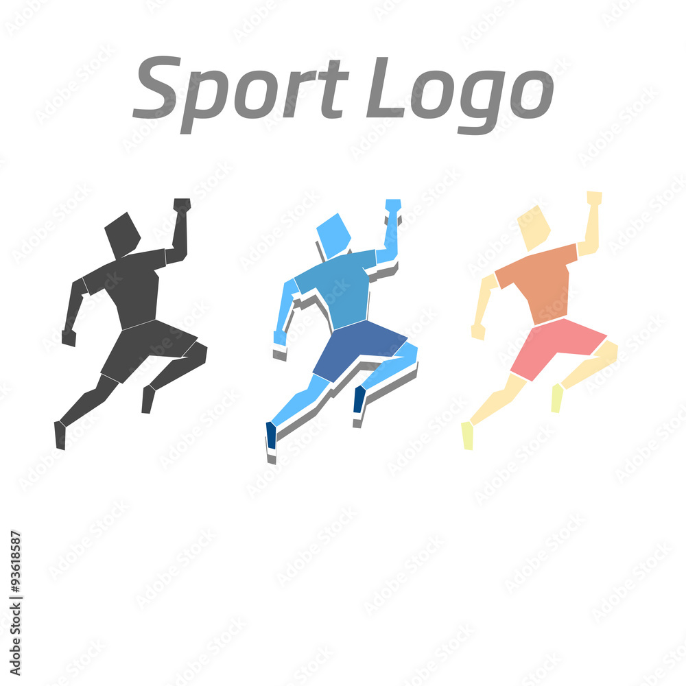Fototapeta premium Sport logo athletic vector illustration