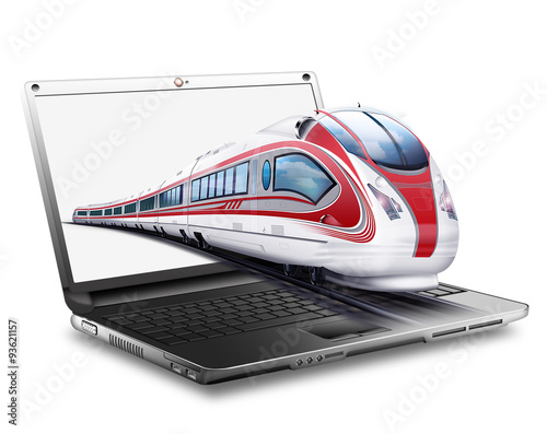 Photos Notebook mit Schnellzug, Tarnsport, Logistik