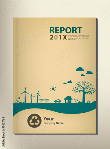 Abstract geometric Annual report Cover design