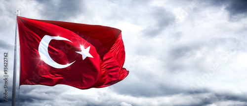 Obraz na płótnie Turkish flag