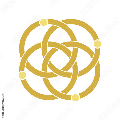 Golden Circle Ornamental Icon