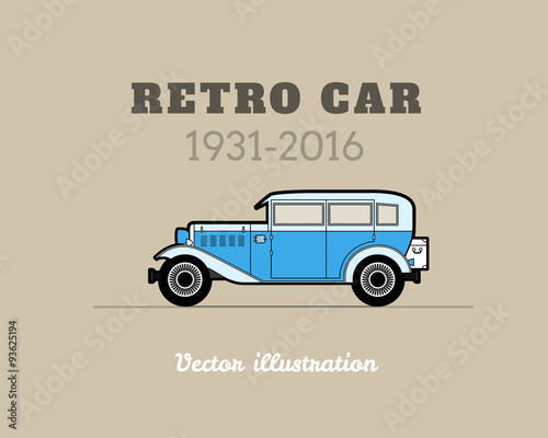 Retro car  vintage collection
