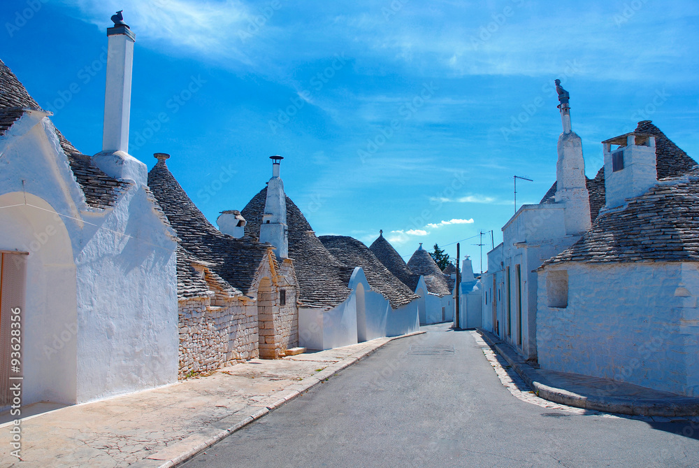 Fototapeta premium Alberello, Puglia, Italy. Famous touristic destination