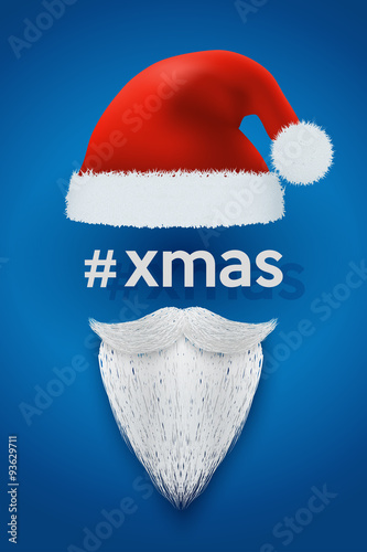 Valokuva Xmas Background of Santa with space for text