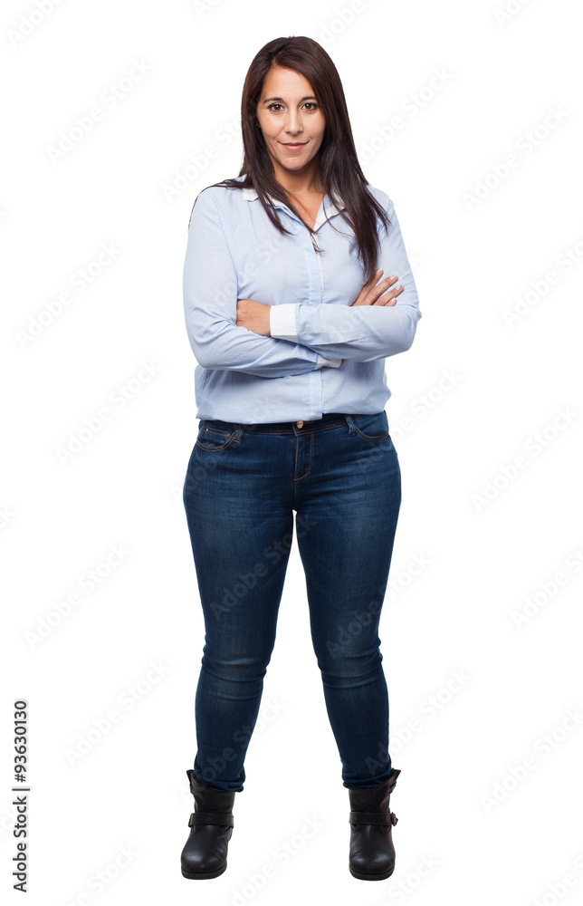 Obraz premium cool business woman standing