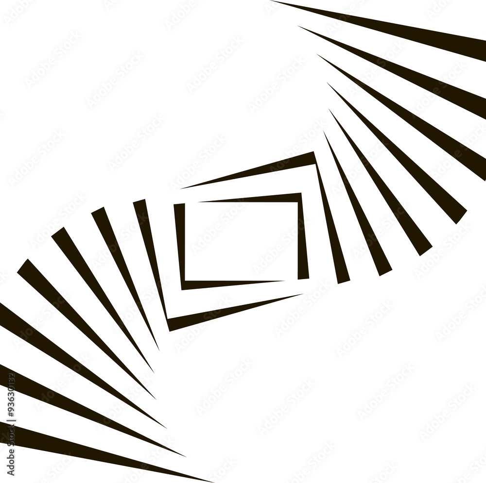 Geometric Vector Black and White Background Stock Vector | Adobe Stock