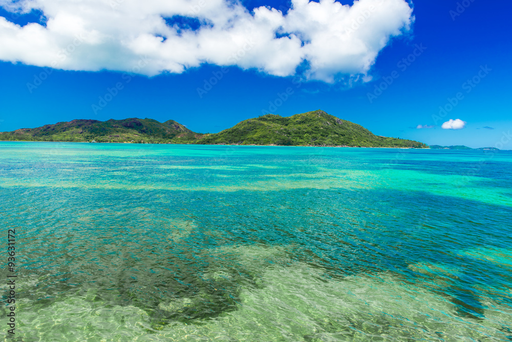 Beautiful Coast of Praslin, Seychelles Beautiful Coast of Praslin, Seychelles