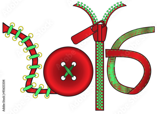 New year in the form of subjects for handwork performance.