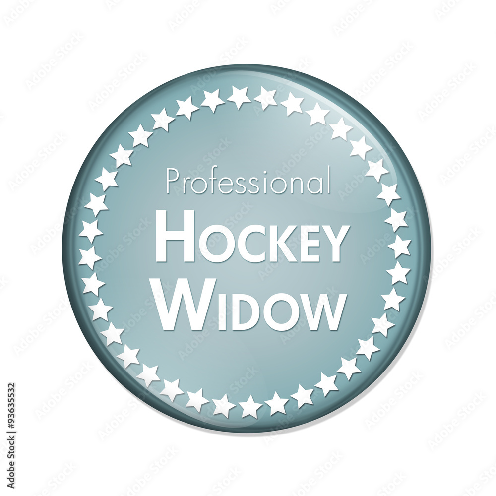 Professional Hockey Widow Button
