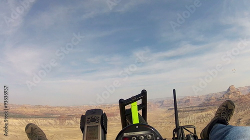 Aircraft ultralight aircraft beautiful desert canyon HD 055 photo