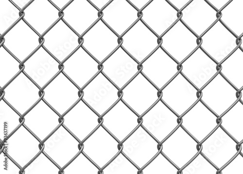 Chainlink fence. Image with clipping path