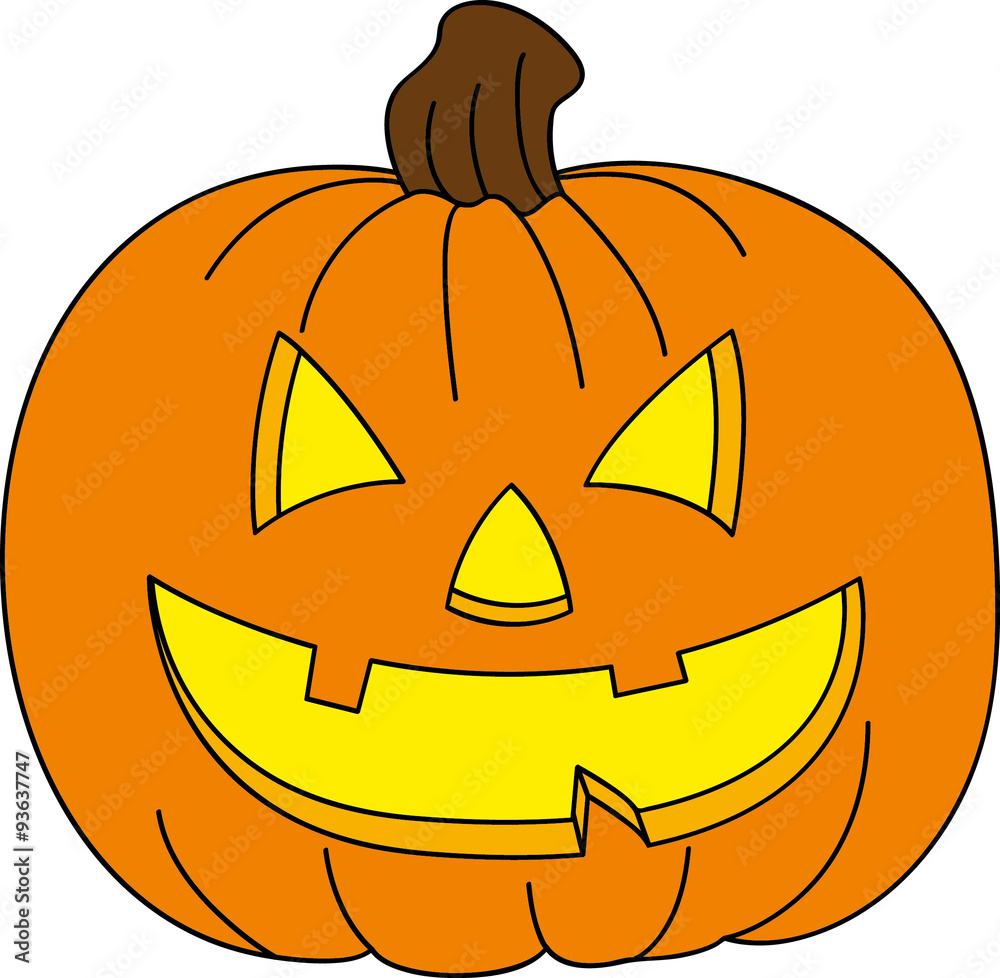 Halloween Kürbis Vektor Stock Illustration | Adobe Stock