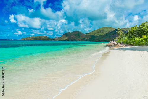 Fototapeta Naklejka Na Ścianę i Meble -  Beautiful beach, Island Praslin - Seychelles