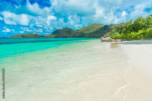 Beautiful beach, Island Praslin - Seychelles