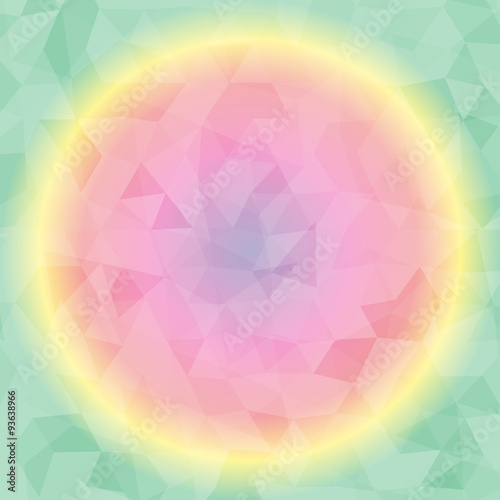 abstract background of triangles on colorful fond