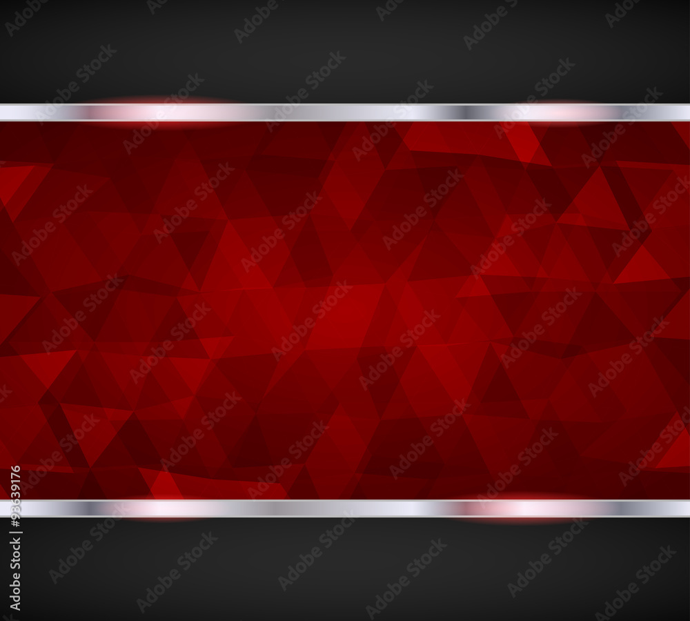 abstract geometric red background. vector illustration