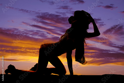silhouette cowgirl crawl