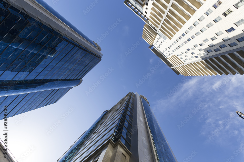Obraz premium Widok architektury i budynków w Baku w Azerbejdżanie. V