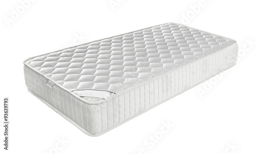 Mattress that supported you to sleep well all night isolated on